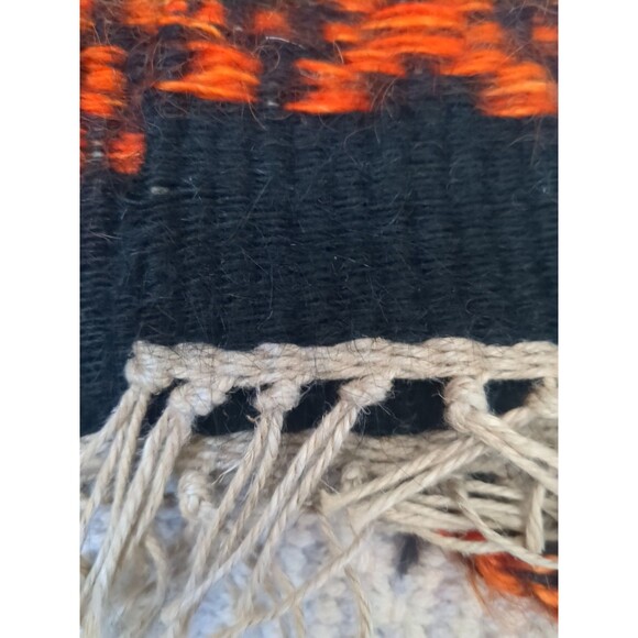 Wool Saddle Blanket Rodeo Aztec Navaho Purse Bag Strap Fringe Crossbody - Picture 8 of 8